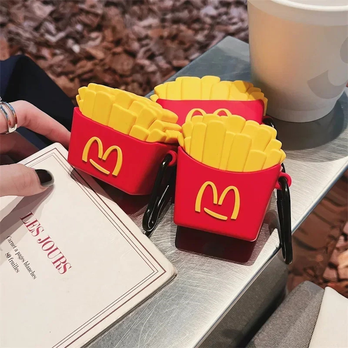 AirPods case shaped like a McDonald's french fry container - ChildAnglel McDonald's French Fries AirPods Case