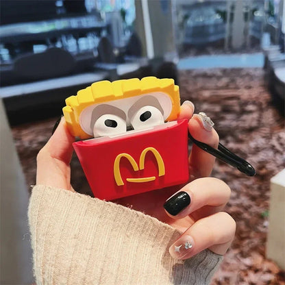 AirPods case shaped like a McDonald's french fry container - ChildAnglel McDonald's French Fries AirPods Case