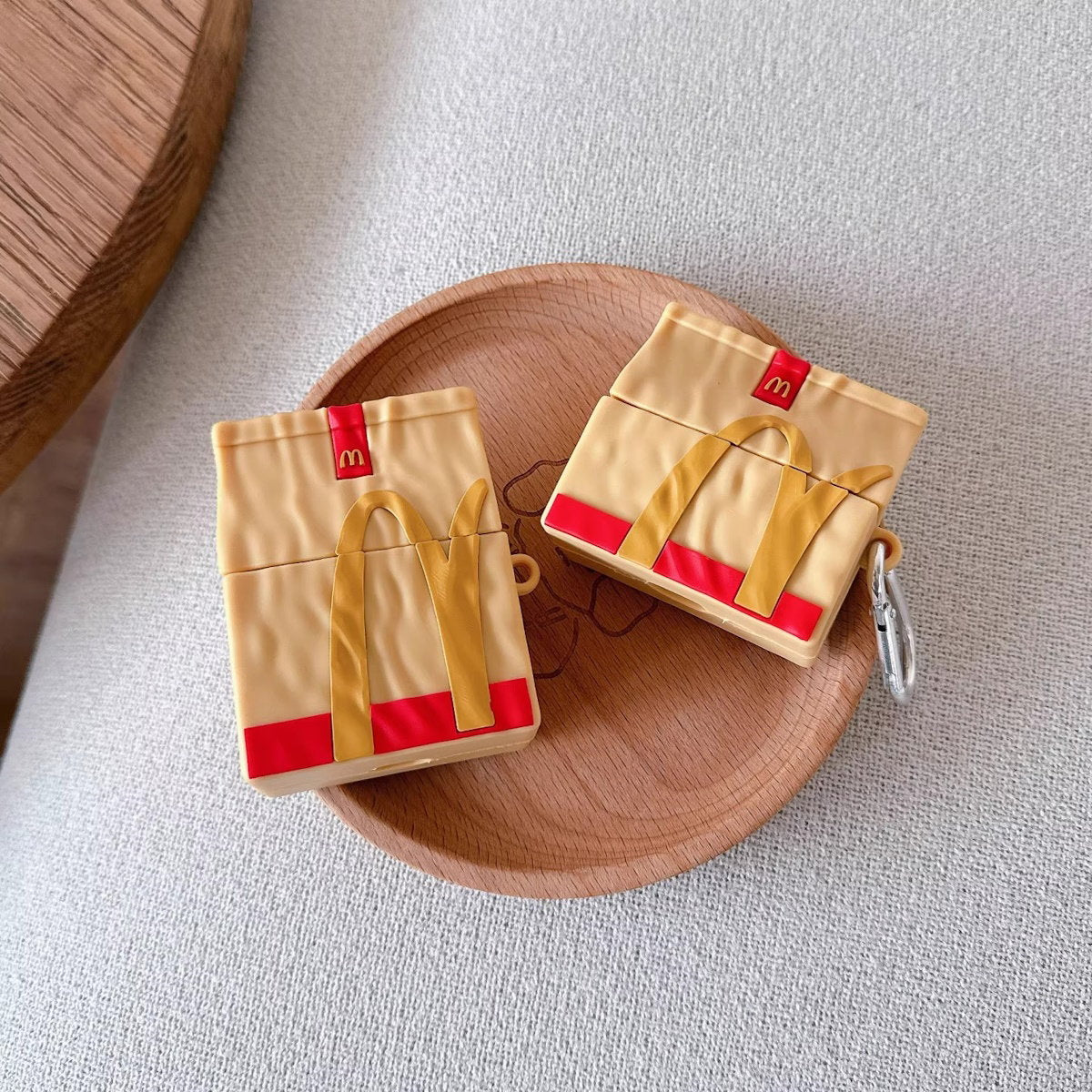 Mcdonald's M Bag AirPods Case - ChildAngle