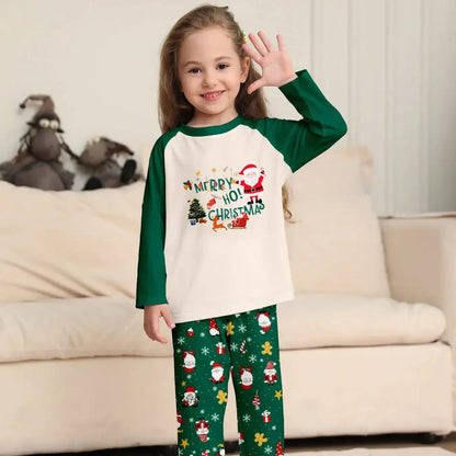 Merry Ho Christmas Family Matching Christmas PJS Pyjamas Set for Whole Family - ChildAngle