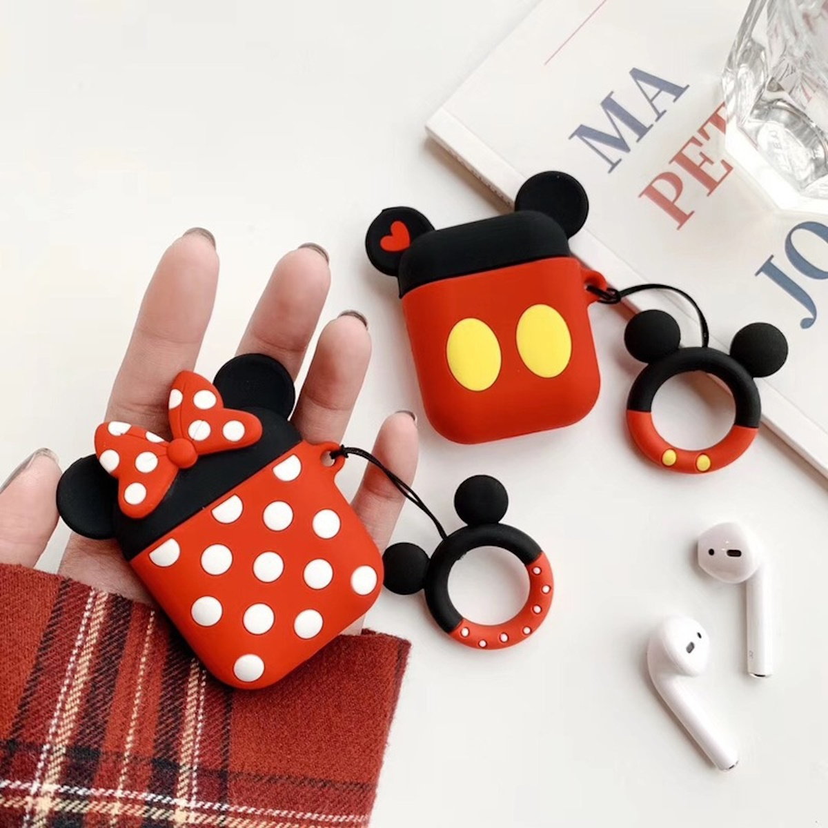 Mickey Minnie Mouse-themed AirPods case - ChildAngle
