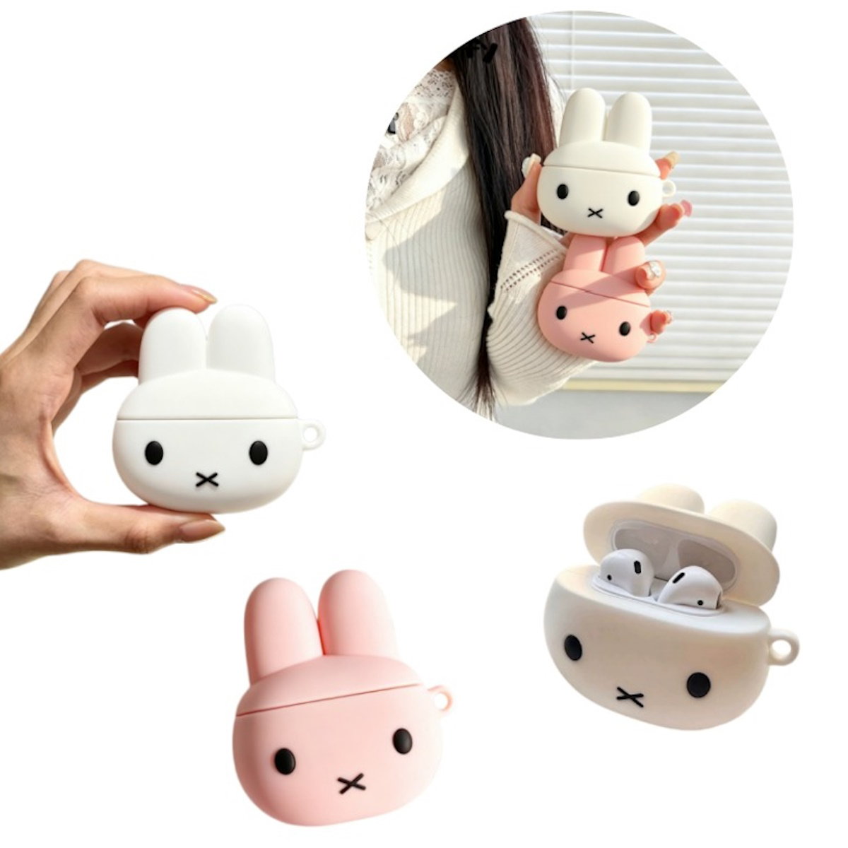 Miffy AirPods Case for AirPods 4 - ChildAngle