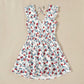 Mommy and Me Allover Flower Print V Neck Dress - ChildAngle