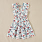 Mommy and Me Allover Flower Print V Neck Dress - ChildAngle