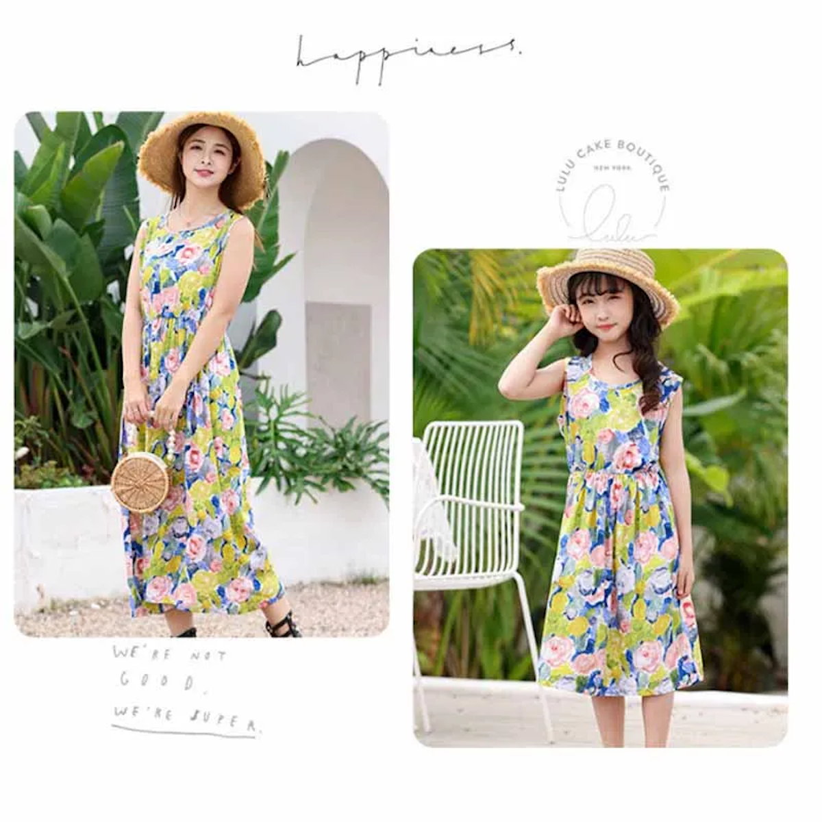 Mommy and Me Family Matching Dress Flower Mother Daughter Dresses - ChildAngle