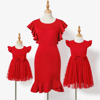 Matching Family Outfits Mother Daughter Dress Family Look Mommy and me Dress Baby