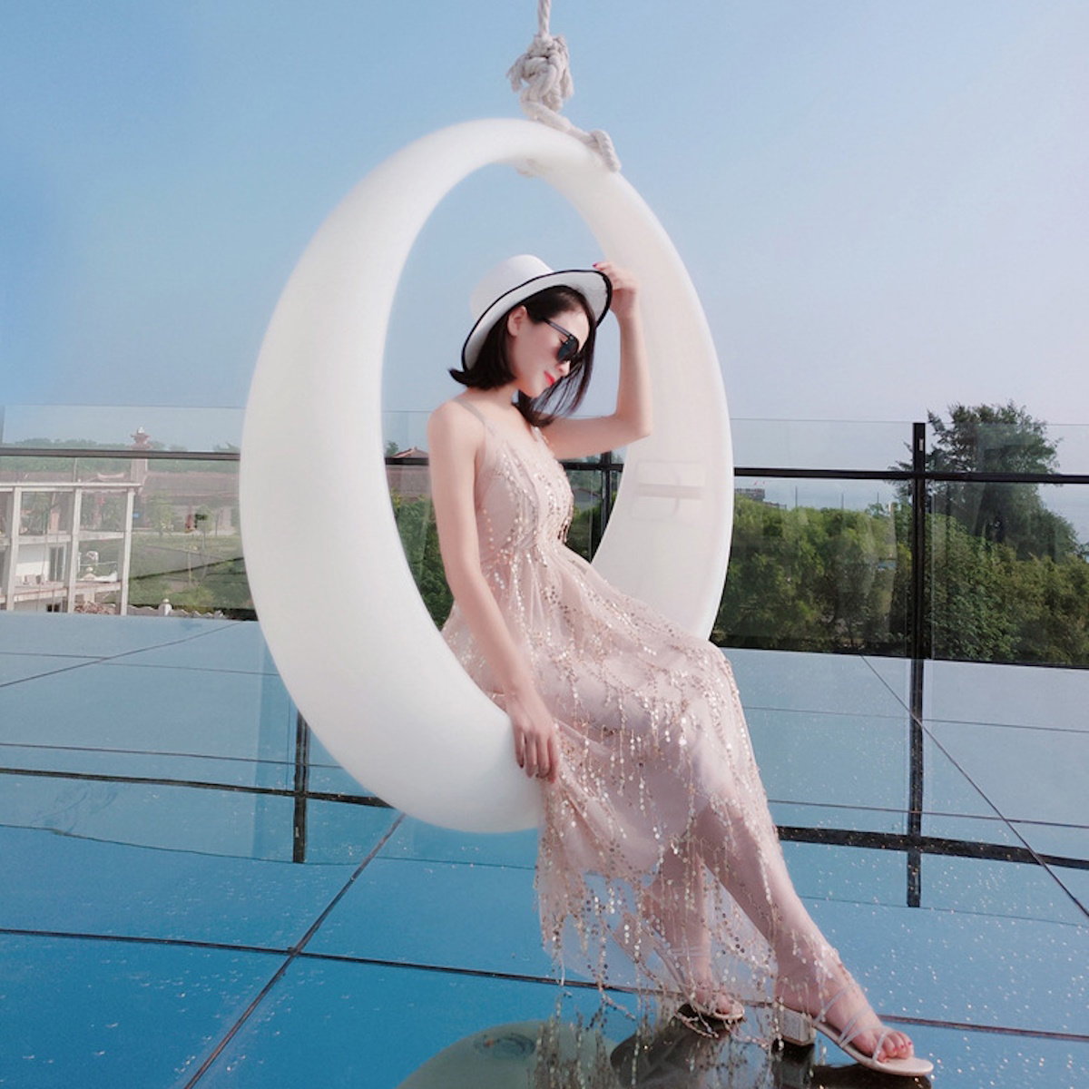 Mommy and Me Matching Sequin Chiffon Dresses - ChildAngle