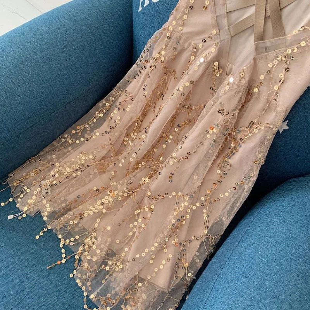 Mommy and Me Matching Sequin Chiffon Dresses - ChildAngle