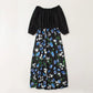 Family Matching Dress Black Floral Maxi Dress for Mommy and Me Matching Outfits - ChildAngle