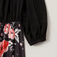 Family Matching Dress Black Floral Maxi Dress for Mommy and Me Matching Outfits - ChildAngle