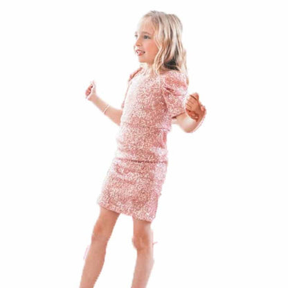 Mommy and Me Matching Dress Sequin Bodycon Dress Wedding Guest Dress Party - ChildAngle