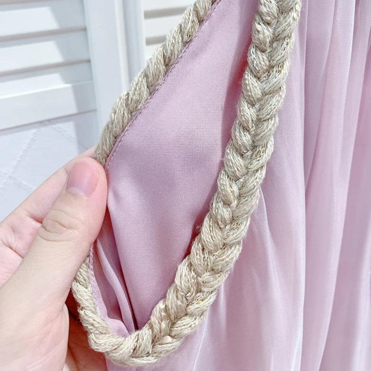 Mommy and Me Pink Chiffon Strap Dress