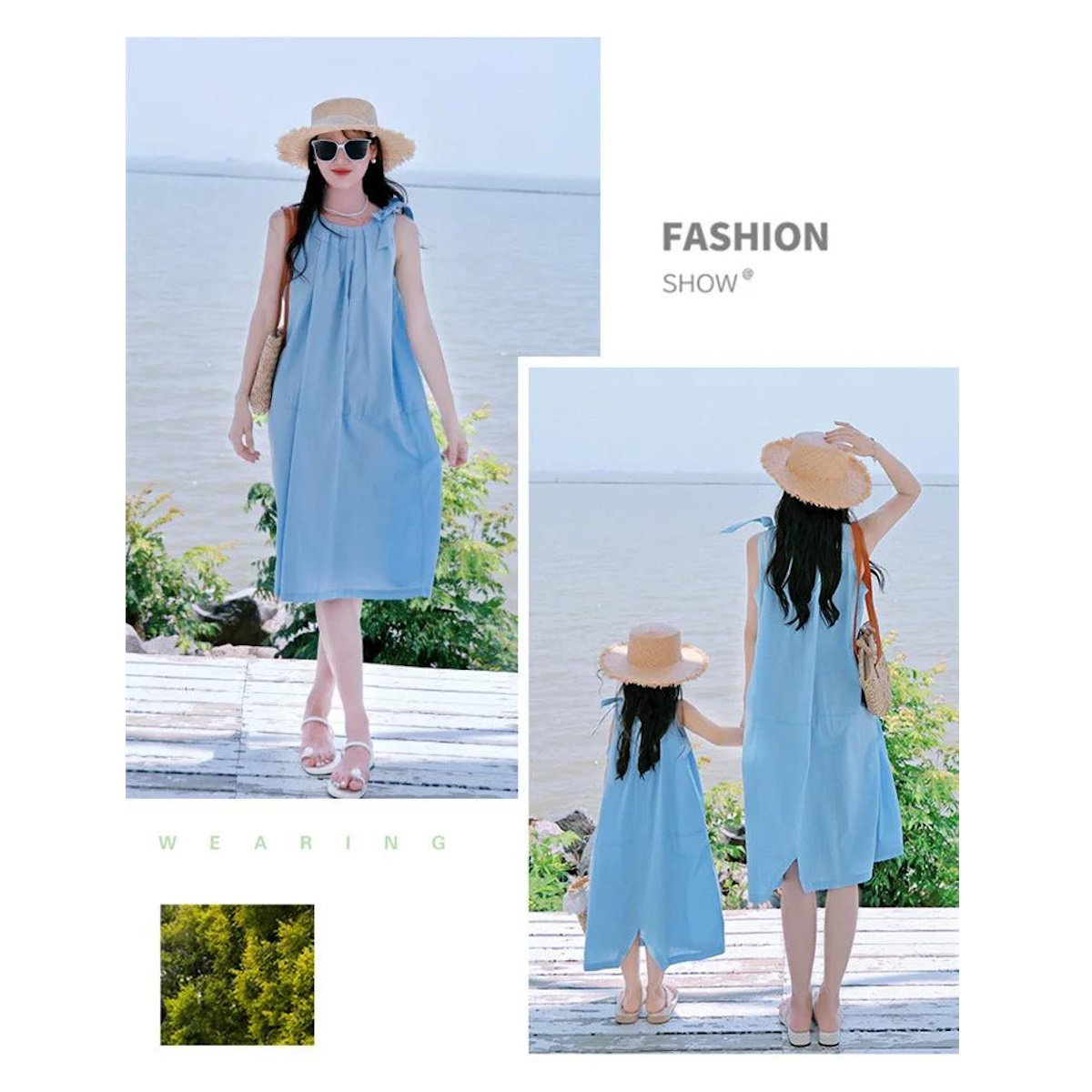 Mommy and Me Shoulder Tie Ruffle Dress - ChildAngle
