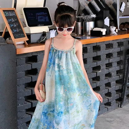 Family Matching Dress Tie Dye Mommy and Me Summer Dress - ChildAngle