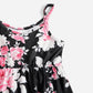 Black Family Matching Dress Floral Maxi Dress for Mommy and Me Matching Outfits - ChildAngle