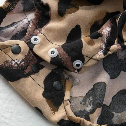 Leopard Print Mommy and Me V Neck Slip Dress Romper for Babies Girls and Moms - ChildAngle