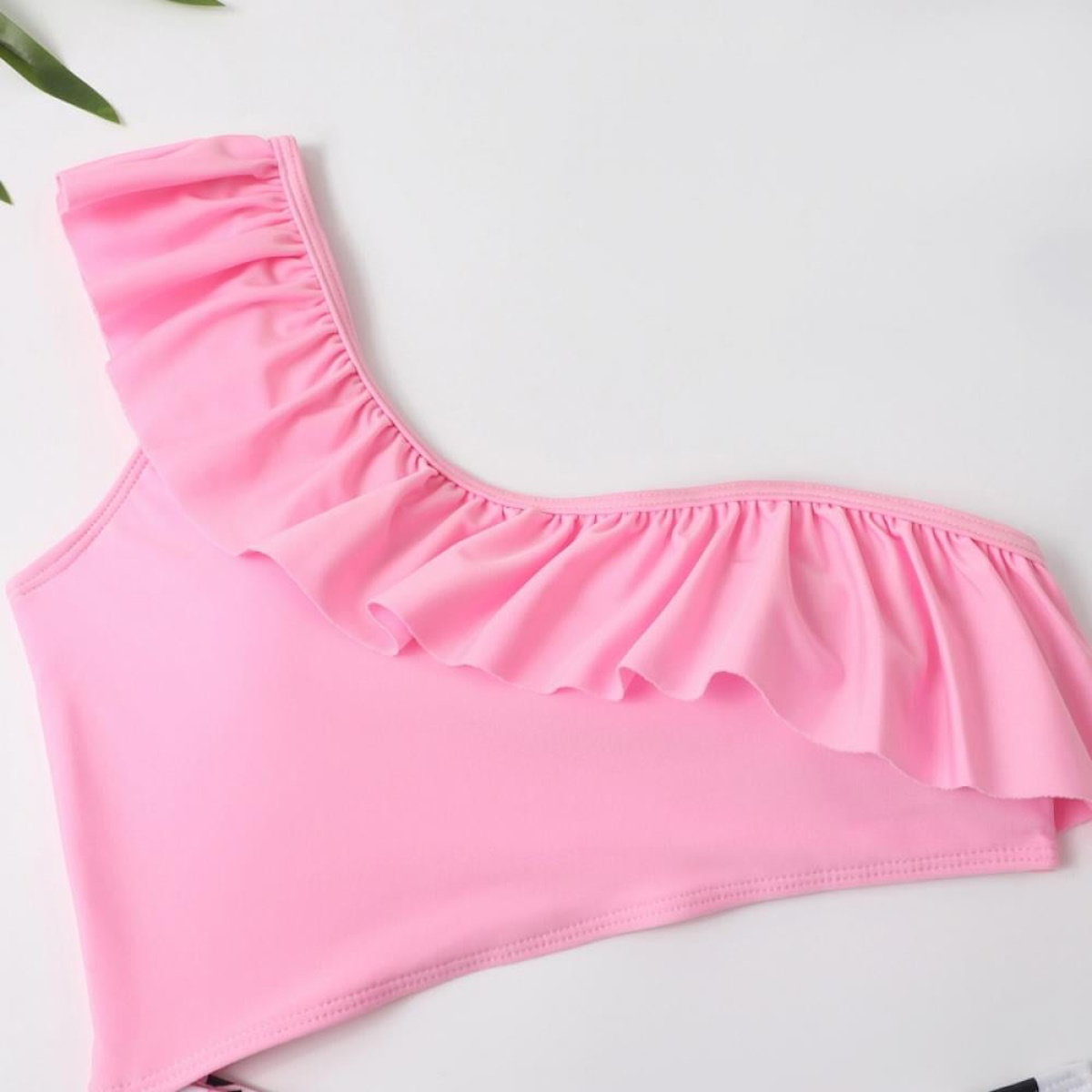 Pink one-shoulder top for Girls - ChildAngle