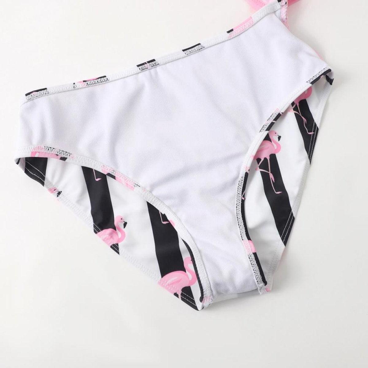 White underwear with black and pink flamingo pattern - ChildAngle