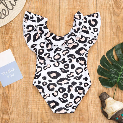 Leopard print swimsuit form Mommy and Me - ChildAngle