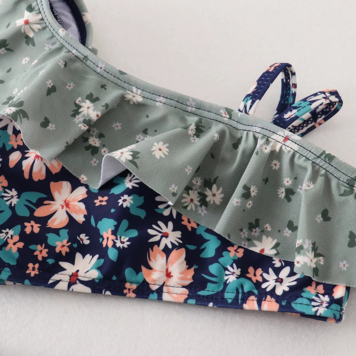 Mommy and Me Matching Floral swimsuit set - ChildAngle Mommy and Me Matching Bikini Set One Piece Swimwear