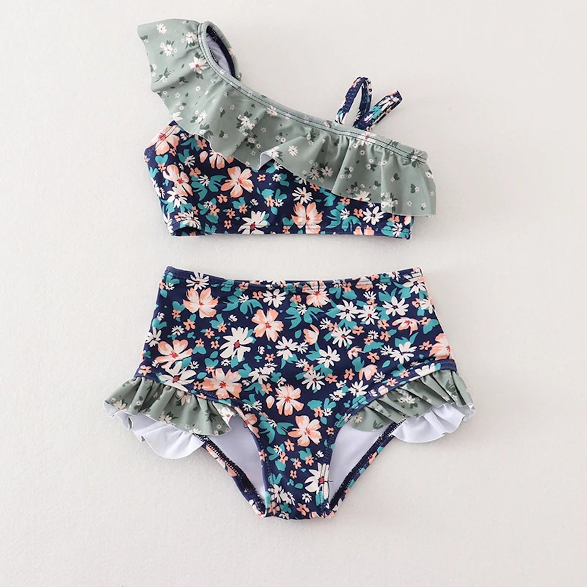 Mommy and Me Matching Floral swimsuit set - ChildAngle Mommy and Me Matching Bikini Set One Piece Swimwear