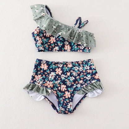Mommy and Me Matching Floral swimsuit set - ChildAngle Mommy and Me Matching Bikini Set One Piece Swimwear