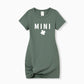 Mommy and Me St. Patrick's Day Matching Mama and Mini Bodycon Army Green 4 Leaves Clover for Mother and Daughter - ChildAngle