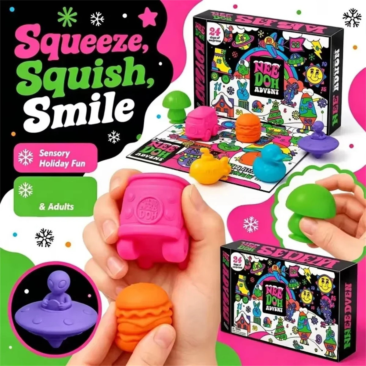 Monster Squishy Advent Calendars for Christmas - ChildAngle