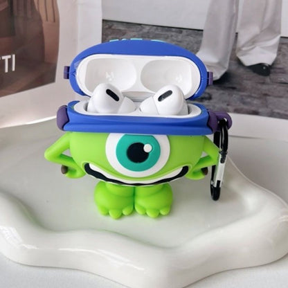 Green Monsters University Mike Wazowski character-shaped AirPods Case - ChildAngle