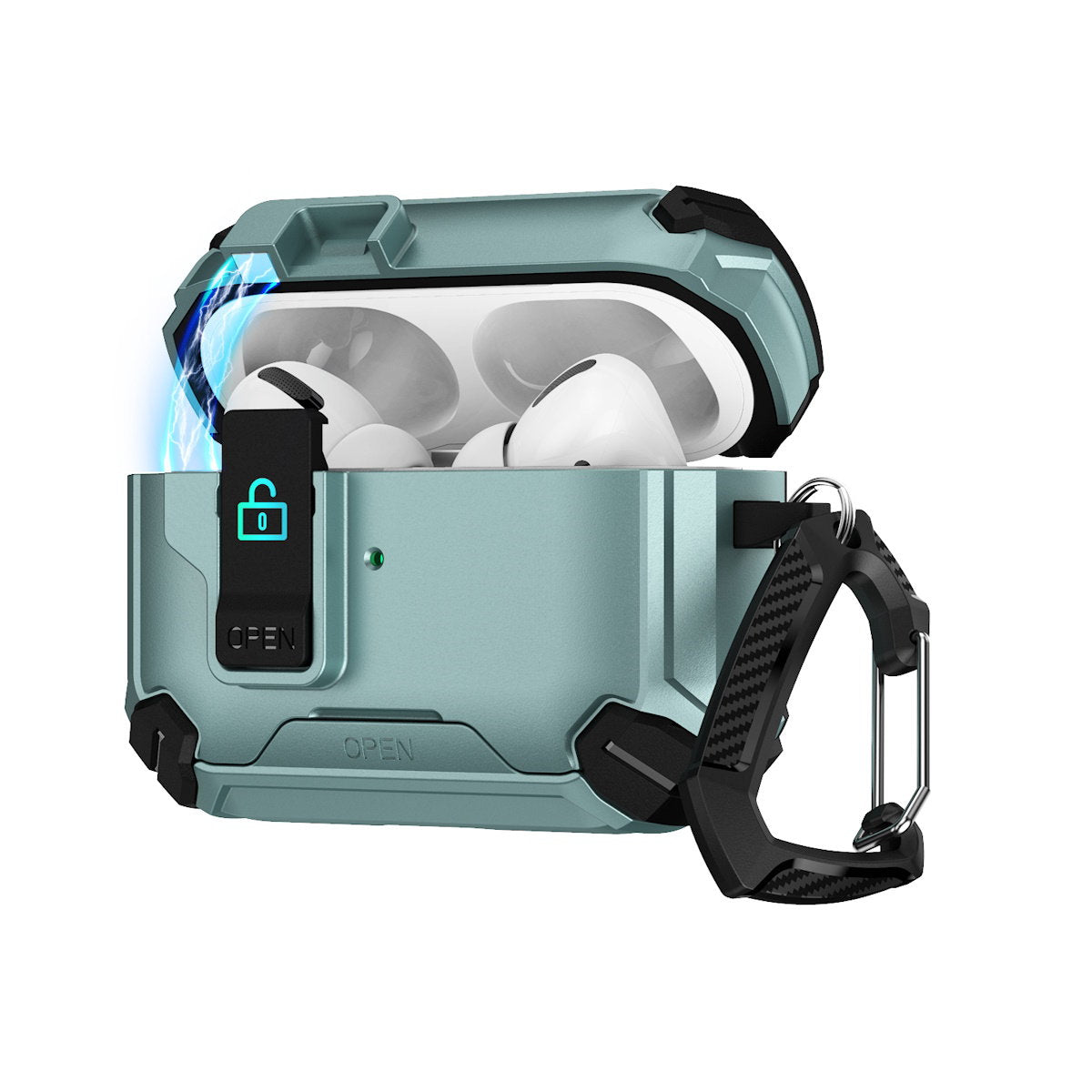 2 in 1 Multifunctional AirPods case with phone stand available in various colors - ChildAngle