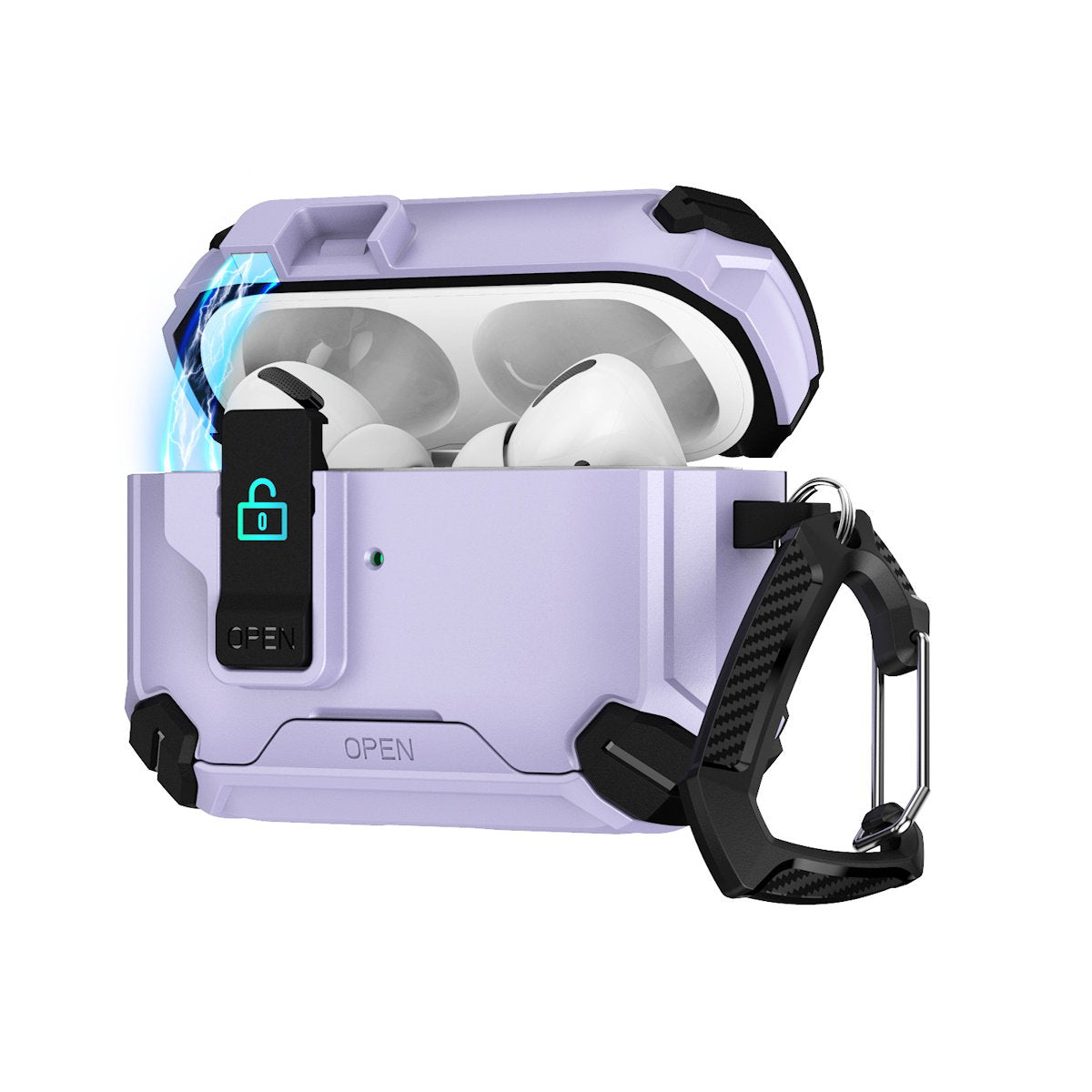2 in 1 Multifunctional AirPods case with phone stand available in various colors - ChildAngle