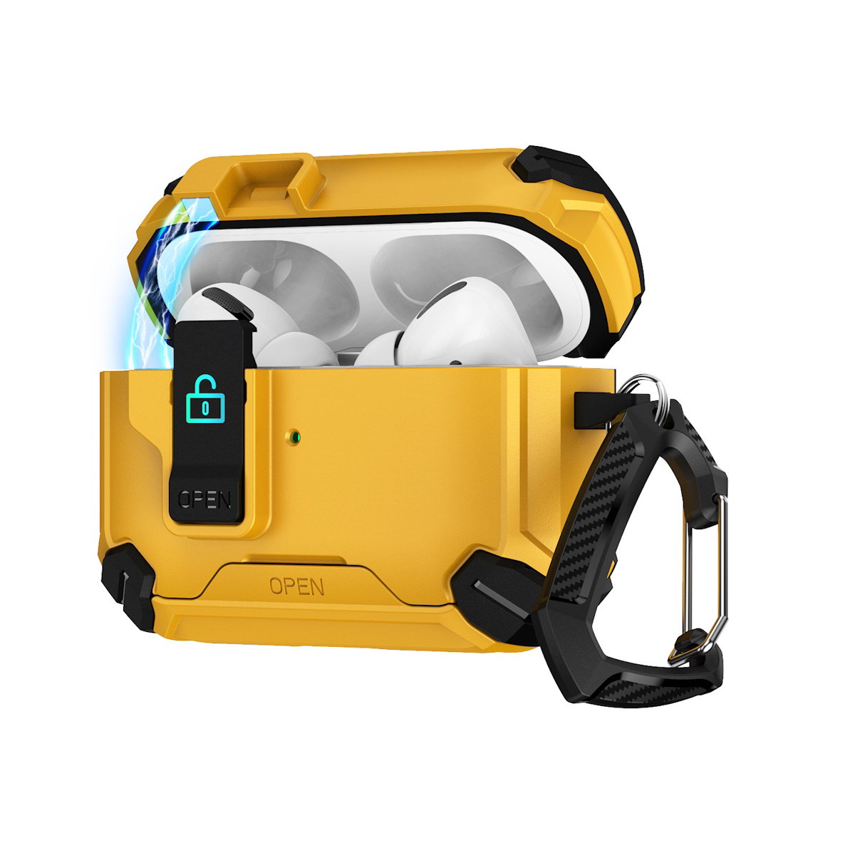 2 in 1 Multifunctional AirPods case with phone stand available in various colors - ChildAngle