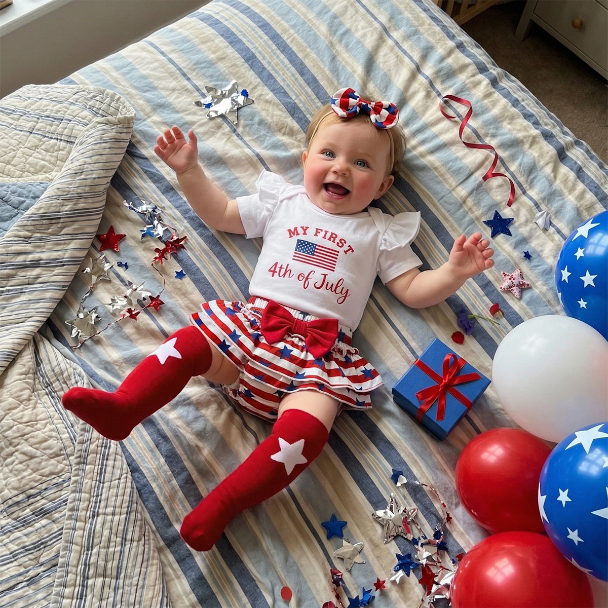 fourth of july infant dress Ladivine CD295 Long Daisy Motif Embellished Bodice Satin Corset Gown –  Bridal Hive main image 1