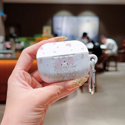 Pink cartoon-themed My Melody Sanrio AirPod cases - ChildAngle
