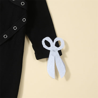 Edward Scissorhands Newborn Halloween Outfits Toddler Halloween Jumpsuit - ChildAngle