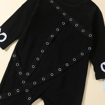 Edward Scissorhands Newborn Halloween Outfits Toddler Halloween Jumpsuit - ChildAngle