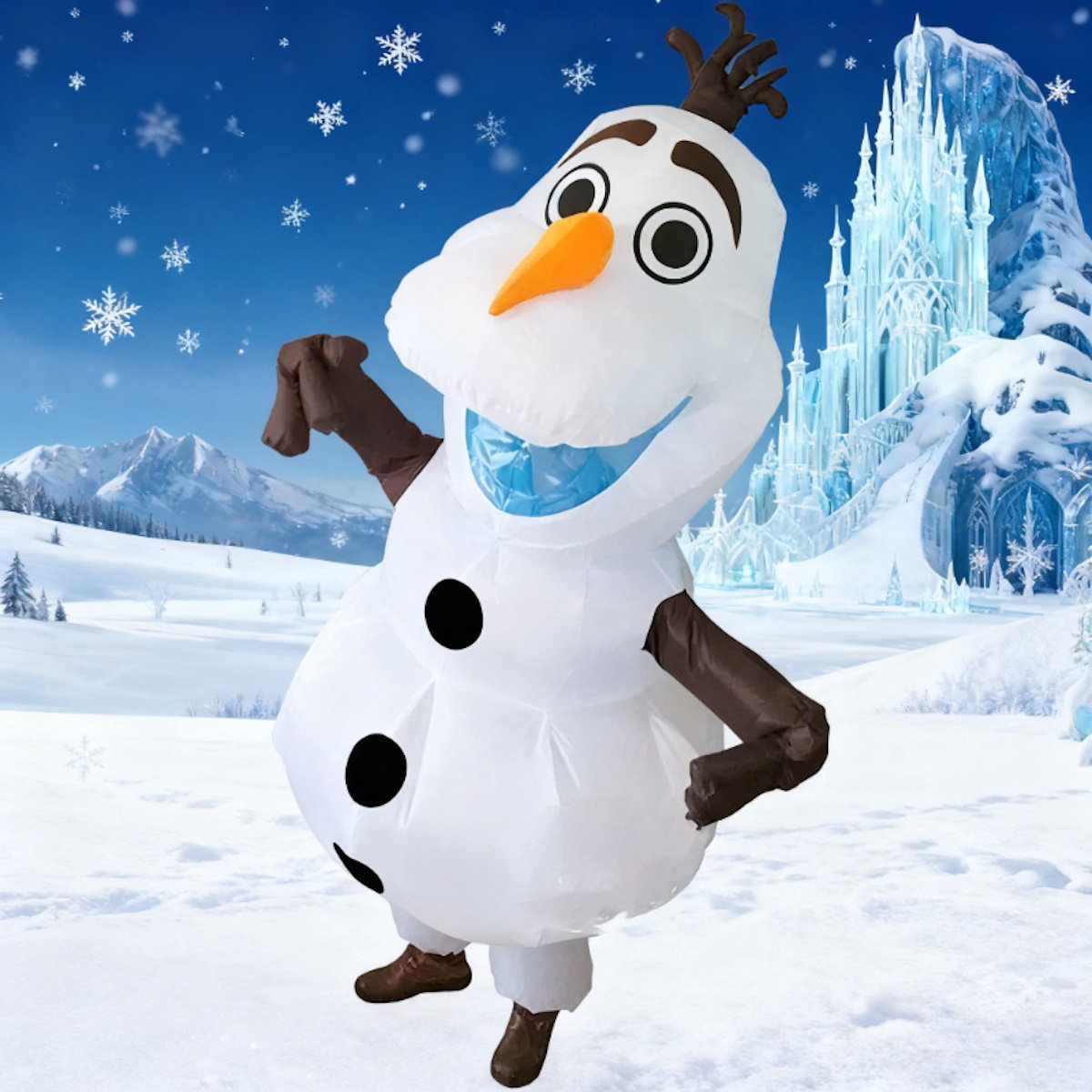Teens Olaf Inflatable Costumes Frozen Blowup Costumes - ChildAngle