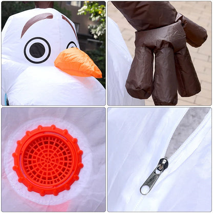 Teens Olaf Inflatable Costumes Frozen Blowup Costumes - ChildAngle
