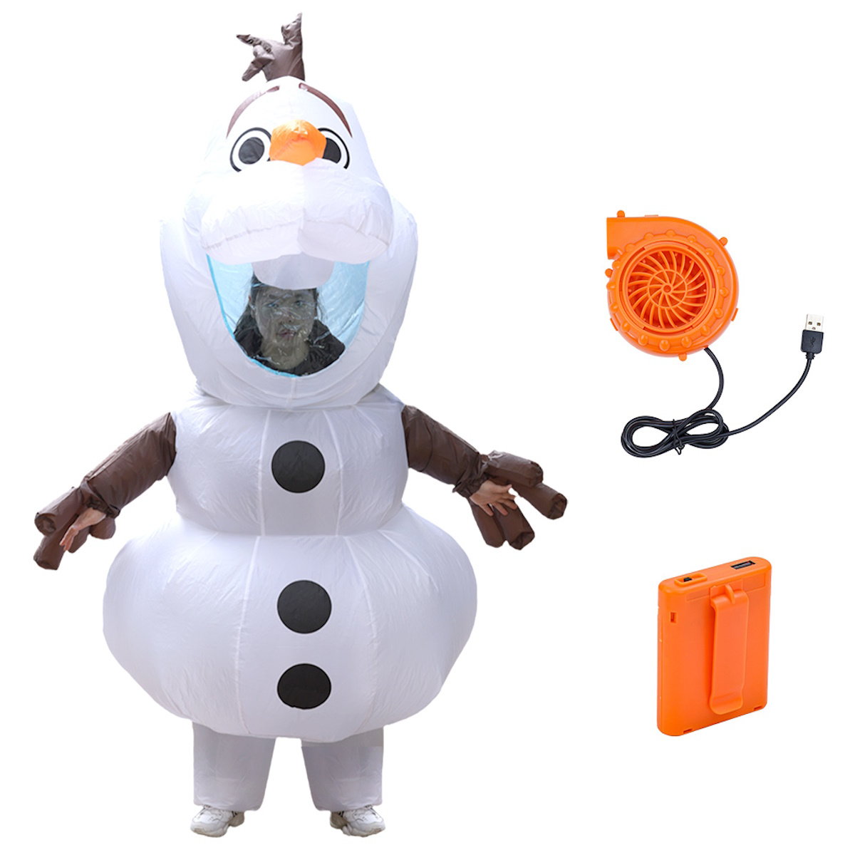 Teens Olaf Inflatable Costumes Frozen Blowup Costumes - ChildAngle