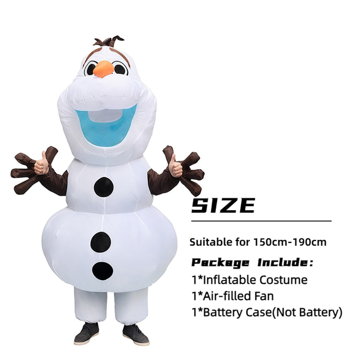 Teens Olaf Inflatable Costumes Frozen Blowup Costumes - ChildAngle