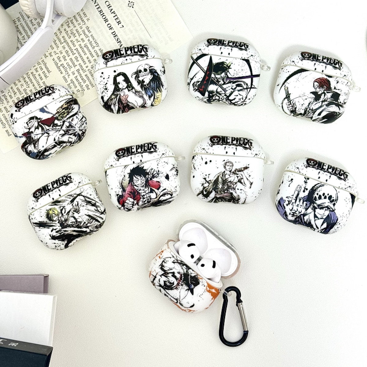 One Piece AirPod Case Cool Anime AirPod Case Luffy Zoro AirPods Case - ChildAngle
