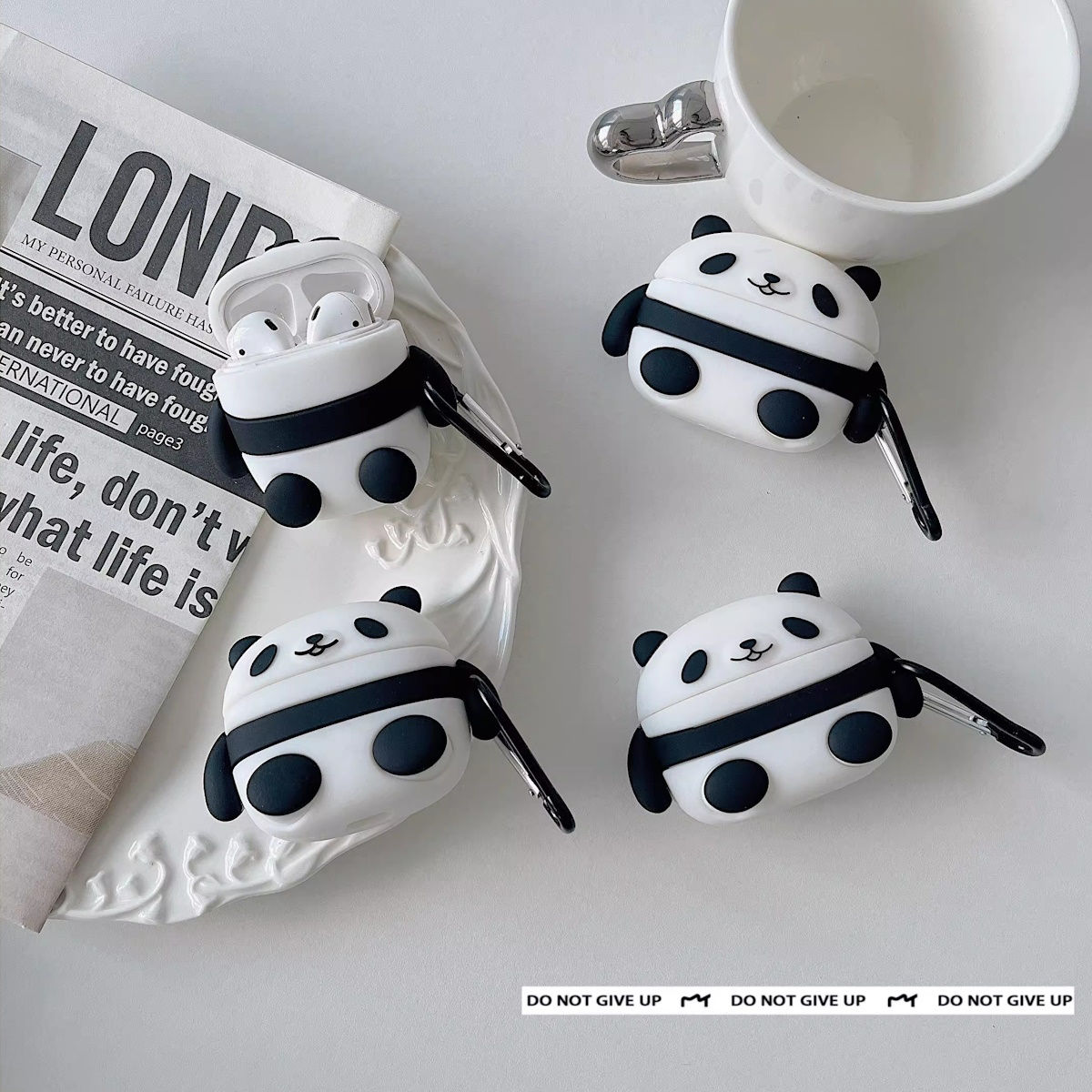 AirPods Pro 3 AirPods 4 Panda AirPods Case - ChildAngle