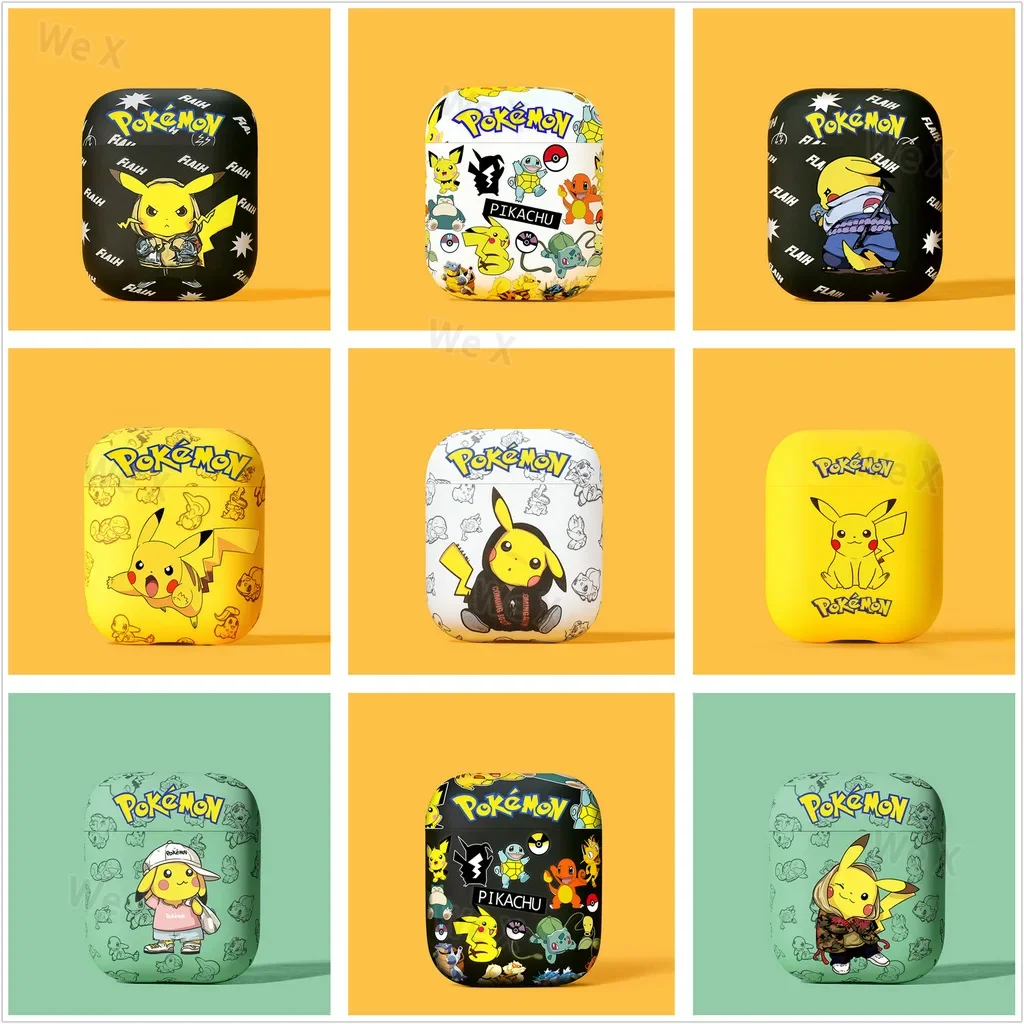 Pikachu AirPods Case Cute Anime Protective Case for AirPods