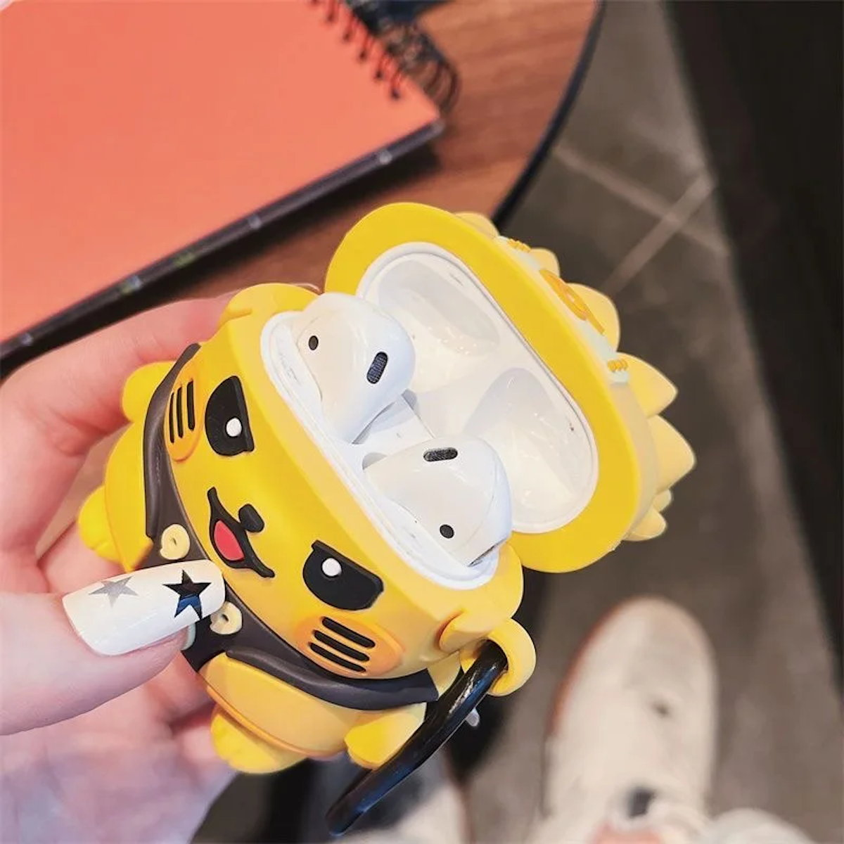 Yellow Pikachu Naruto cartoon character AirPods cases - ChildAngle