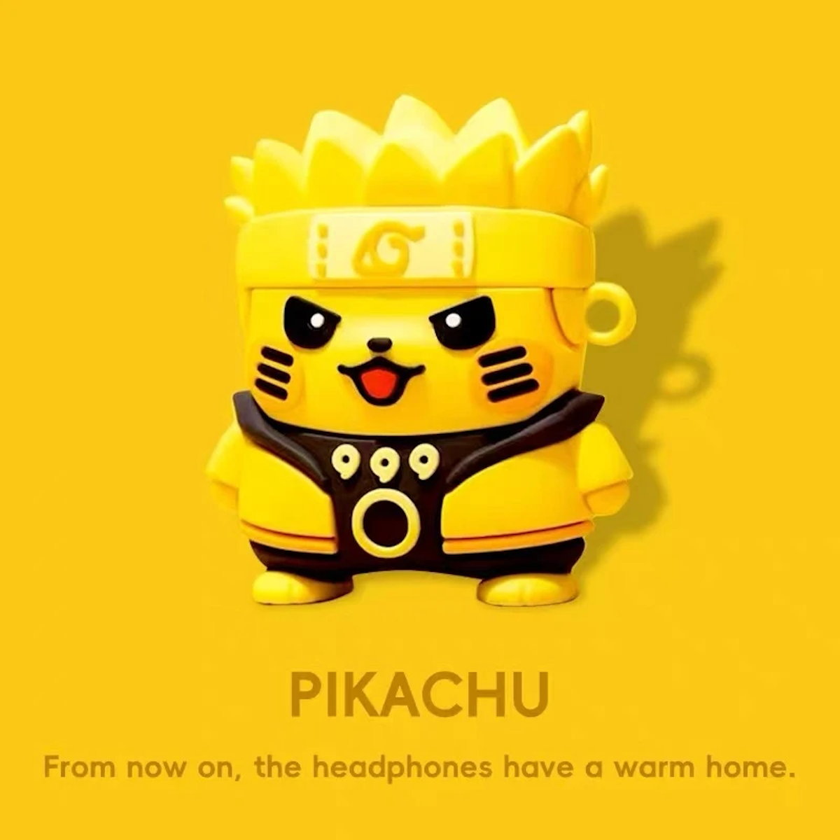 Yellow Pikachu Naruto cartoon character AirPods cases - ChildAngle