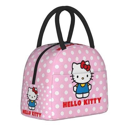 Hello Kitty Lunch Bag Pattern Portable Insulated Tote for School Lunch - ChildAngle