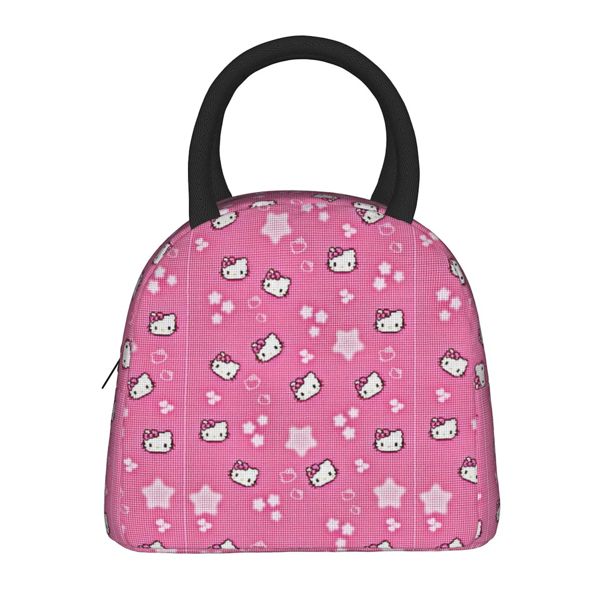 Hello Kitty Lunch Bag Pattern Portable Insulated Tote for School Lunch - ChildAngle