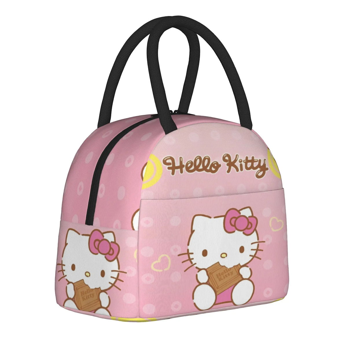 Hello Kitty Lunch Bag Pattern Portable Insulated Tote for School Lunch - ChildAngle