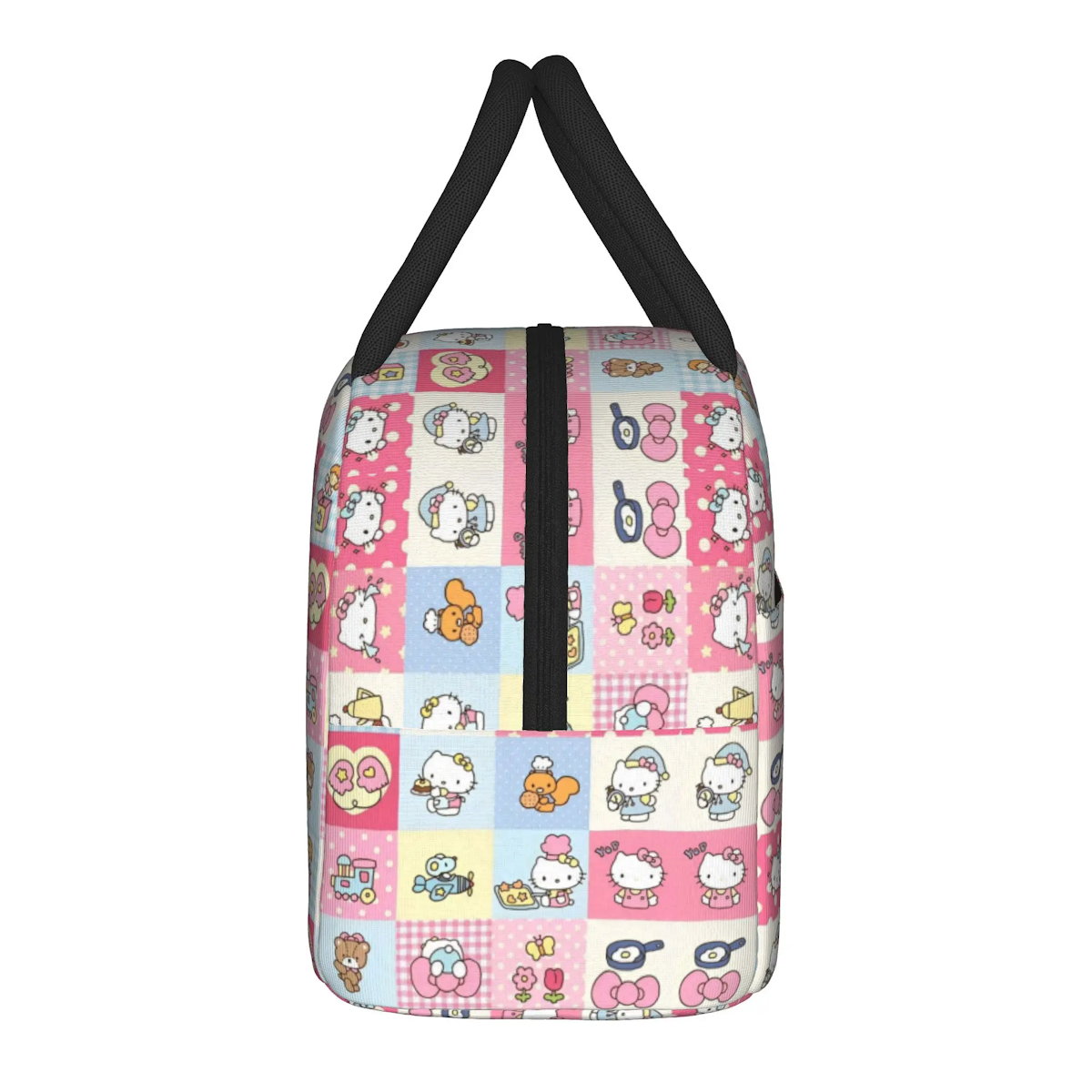 Hello Kitty Lunch Bag Pattern Portable Insulated Tote for School Lunch - ChildAngle