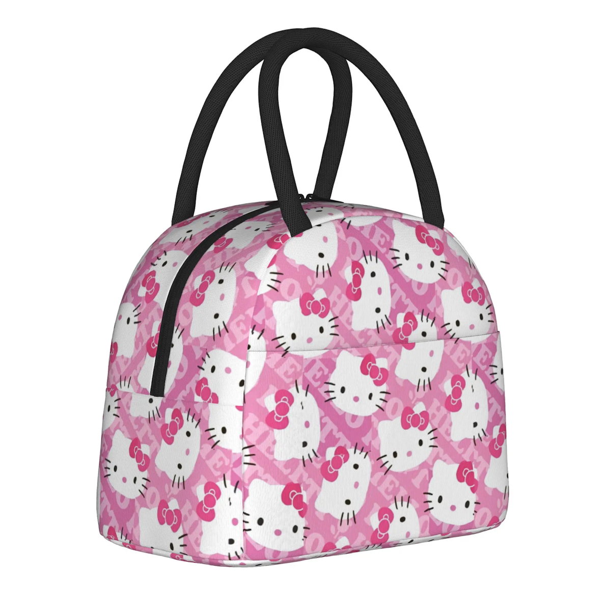 Hello Kitty Lunch Bag Pattern Portable Insulated Tote for School Lunch - ChildAngle